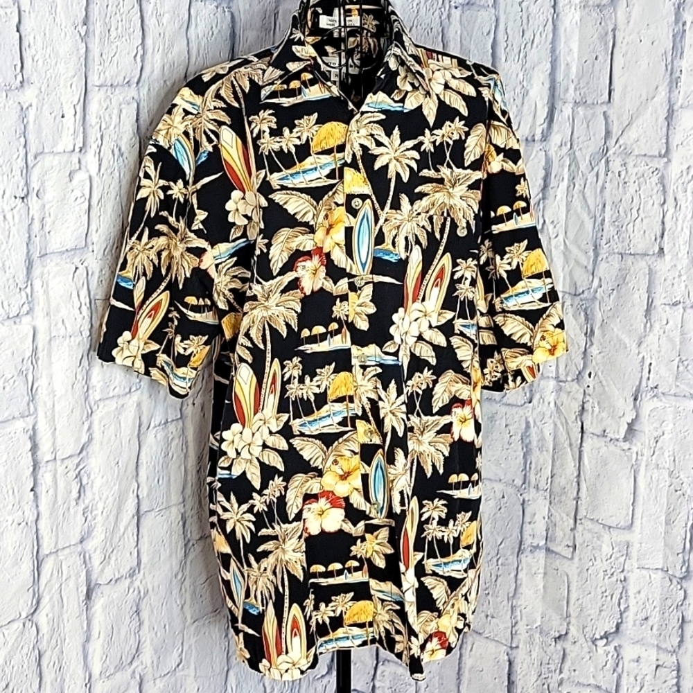 VINTAGE PIERRE CARDIN‎ Hawaiian Shirt Medium